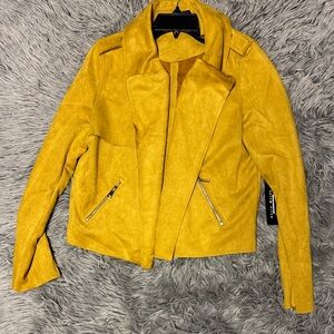 Brand new Haute Monde Mustard suede Jacket